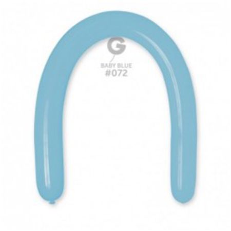 בלון נקניק D6 פסטל כחול בייבי 72 50יח