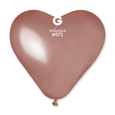 בלון G10- בצורת לב רוז גולד #71 100 יח