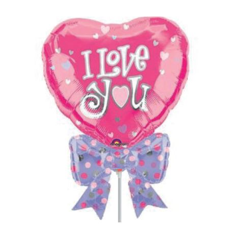 בלון על מקל 9- I LOVE YOU