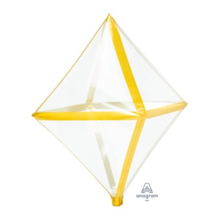 בלון מיילר 18 תלת מימד מוזהב TRIM