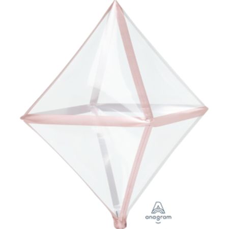 בלון מיילר 18 תלת מימד רוז גולד TRIM