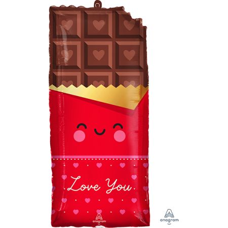 בלון מיילר 28 אהבה - בצורת חפיסת שוקולד