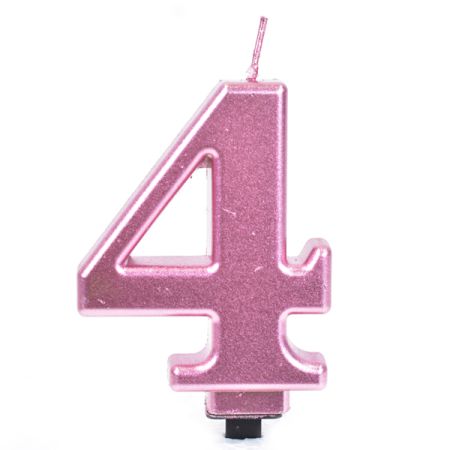 נר גדול מעמד שחור רוזגולד מטאלי - ספרה 4