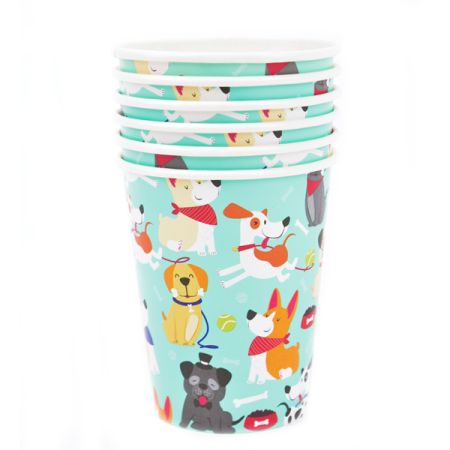 כוסות נייר 6יח-מסיבת כלבים