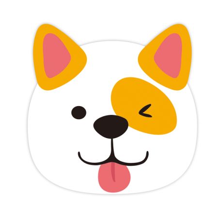 מפיות נייר דו שכבתי עם הטבעה בצורת כלב- מסיבת כלבים